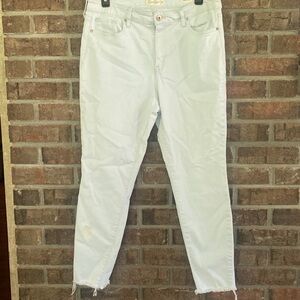 Lightwashed Jessica Simpson adored high rise ankle skinny natural hem …